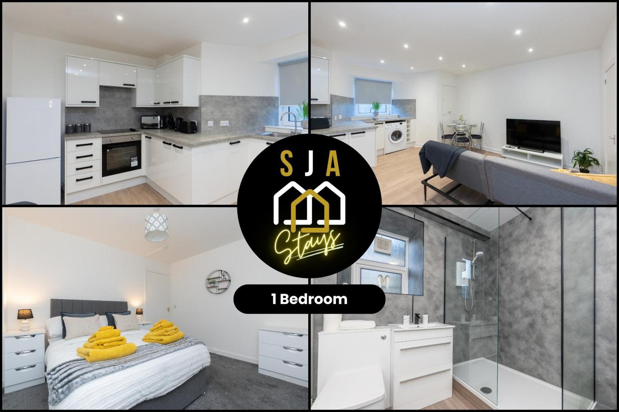 Central City Stay - Sja Stays - 1 Bed Apartment Aberdeen Kültér fotó